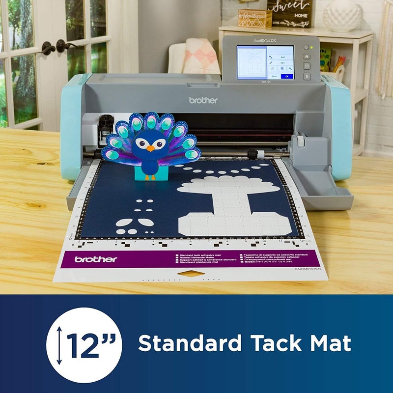 brother ScanNCut DX Standard Tack Adhesive Mat 2-Pack, 12" x 12" and 12" x 24", for Cardstock, Vinyl, Foam and More - Image 2